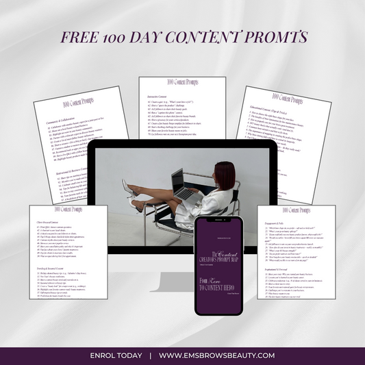FREE 100 Days of Content Prompts